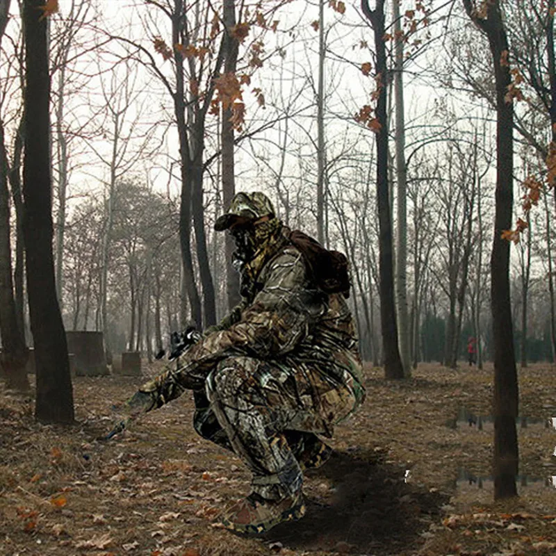 5 шт. Открытый тактический Зимний водонепроницаемый Bionic Охота Ghillie костюм камуфляж одежда Снайпер джунгли лесной спортивные наборы