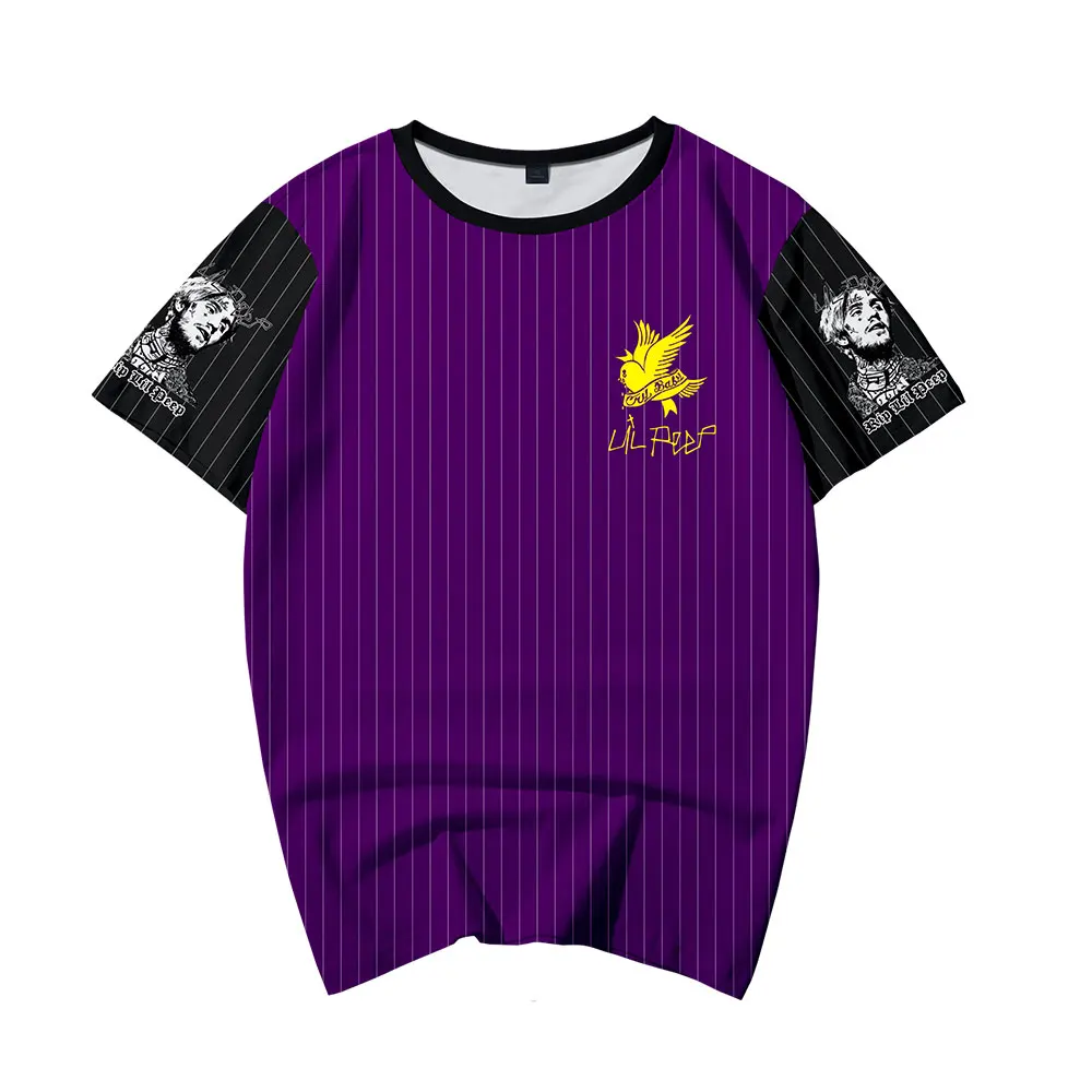 Мода Lil Peep Мужская 3D футболка, женская новая Kpop Harajuku Хип-хоп певица Lil Peep футболка, Мужские Женские топы с коротким рукавом
