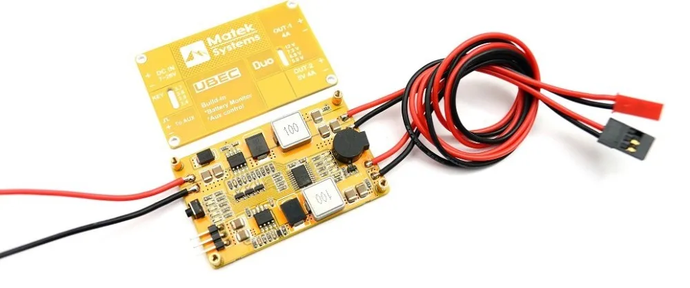 

Matek System UBEC DUO 4A/5~12V& 4A/5V UBEC For RC Quadcopter RC Airplane RC Multicopter UBEC Power Model