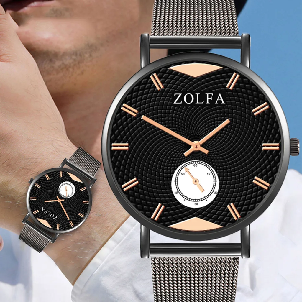 2019 Hot Luxury Business Watch Men Quartz Stainless Steel Casual Bracele With Small Dial Drop Shopping Reloj de hombre Wd3 | Наручные