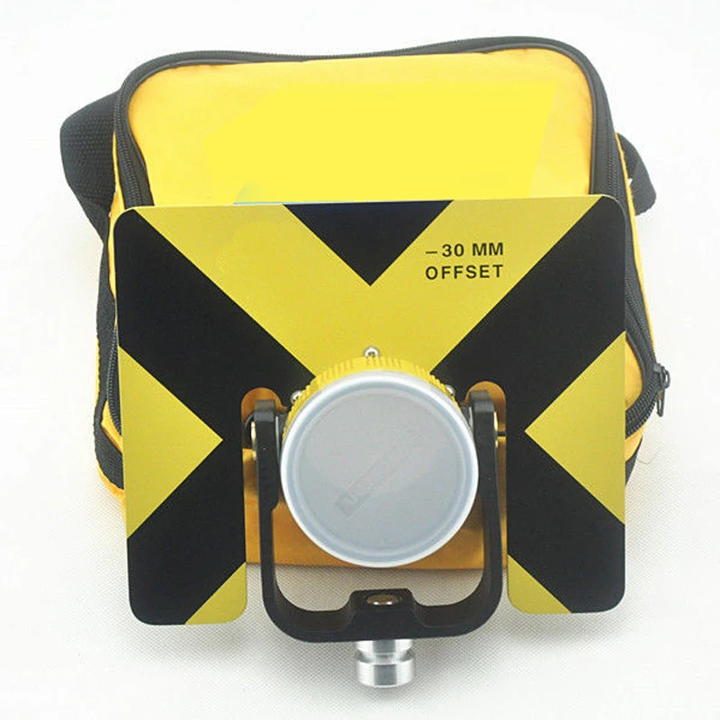 Новинка; желтые металлические призма с мягкая сумка для электронный автоматический тахеометр офсетной печати-30/0 мм