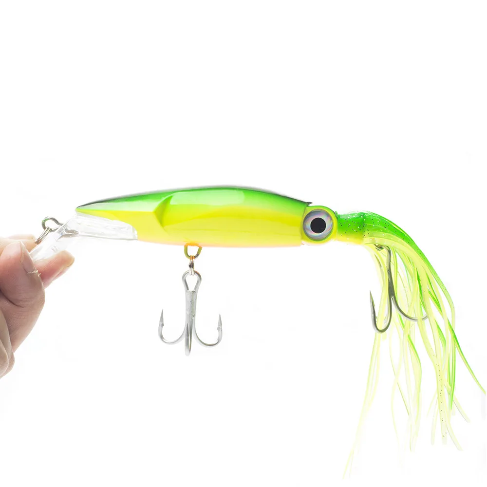 

SEALURER 1PCS/Lot Fishing lures Fishing Tackle Minnow Crankbait 6 Colors Available Squid Lures Fishing Bait