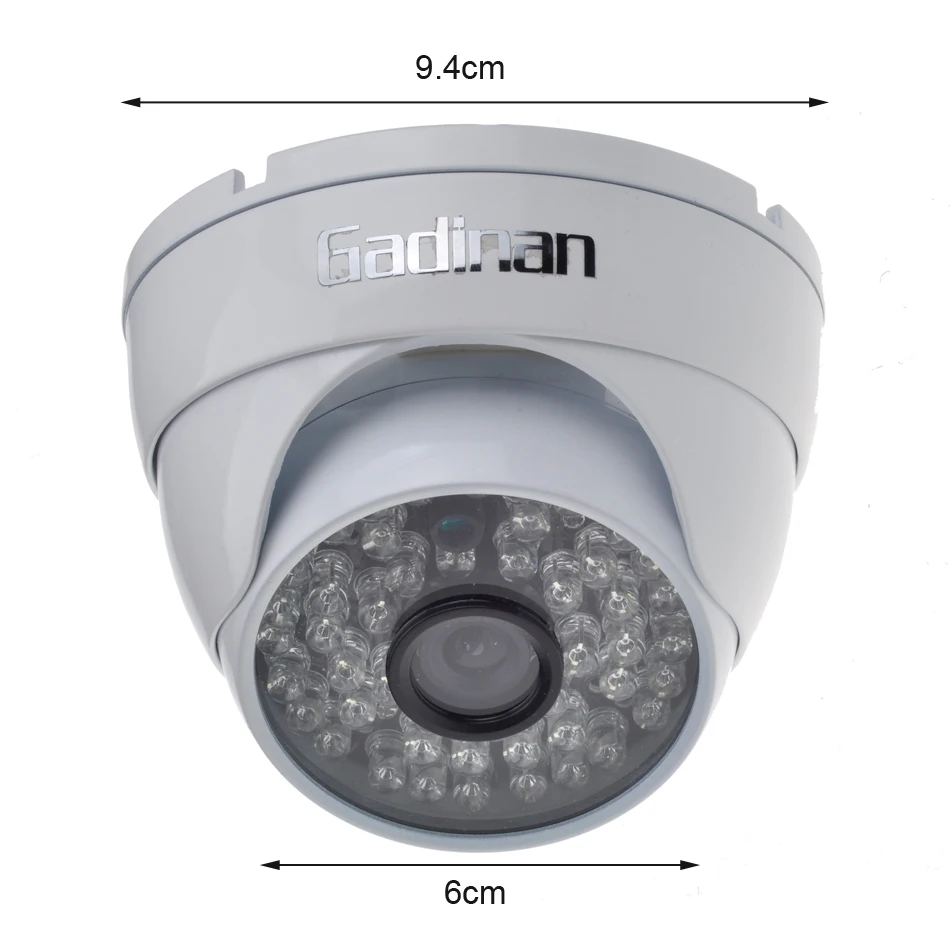 Gadinan безопасности CMOS 800tvl/1000TVL IR-CUT 48IR ночного видения металлическая купольная наружная камера видеонаблюдения для дома