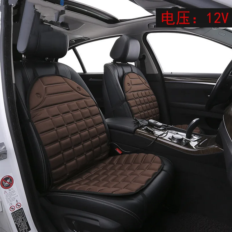 

3color heating suv fur car seat protector All cars are universal leather car seat covers for women automobiles gg black brow