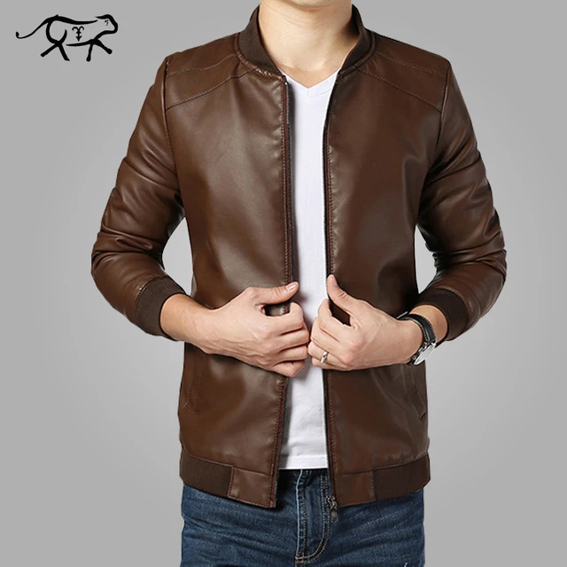 2017 New Arrival Leather Jackets Men's jacket male Outwear