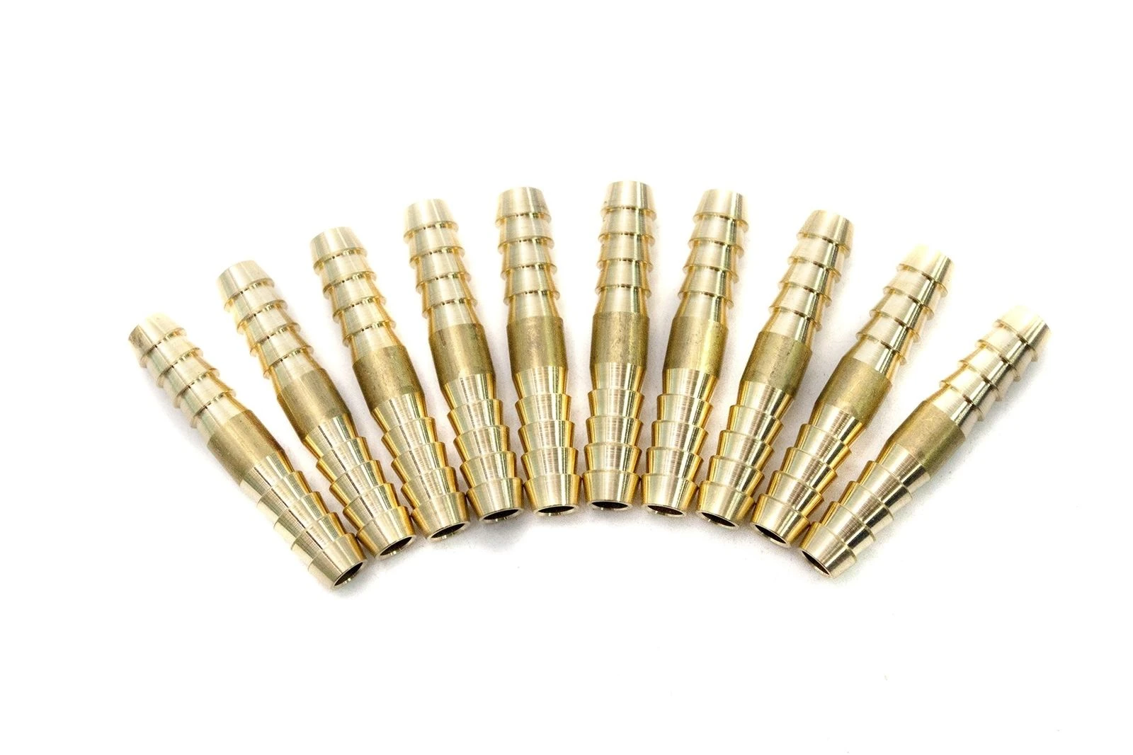 1pcs 20mm Brass Barb Splicer Mender Straight Pipe Connector Prcatical Brass Straight Barbed Connector Brass Hose Fitting for Water/Fuel/Air 