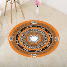 Круглый в Ретро этническом стиле ковры гостиной журнальный столик спальня компьютерное кресло подвесные корзины нескользящим коврик и ковер
