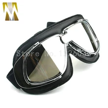 Il trasporto libero Occhiali di protezione del CASCO Aperto del fronte off road del casco del motociclo di motocross Occhiali occhiali Scooter Occhiali lenti argento