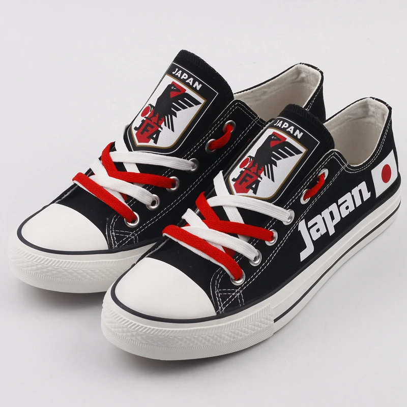 

E-LOV Brand Design Japan Logo Printed Canvas Shoes Women Customized Japanese Summer Platform Tenis Shoes Espadrilles