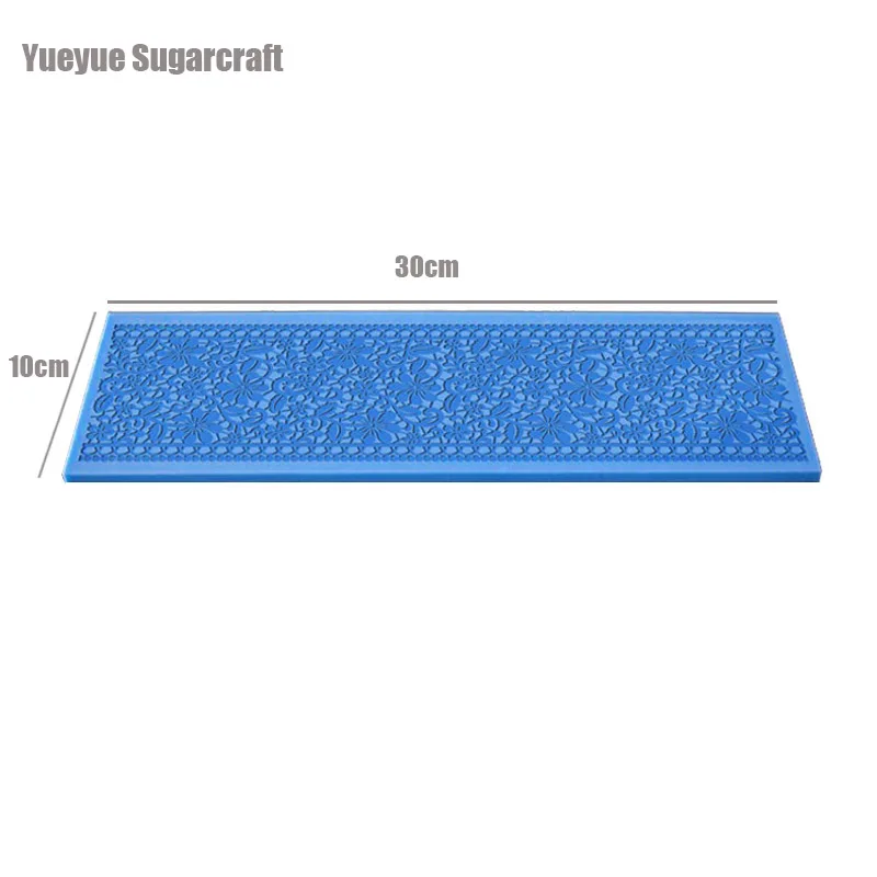 Цветок Силиконовые кружева плесень помады плесень Торт украшения инструменты шоколад gumpaste Плесень свадебный торт decoraton CK-SM-251