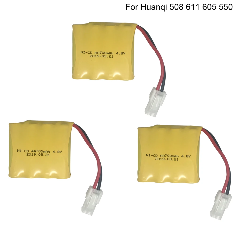 3 шт. Ni CD аккумуляторные батареи для Huanqi 508 550 4 8 в 700 мАч HQ 611 605 аксессуары