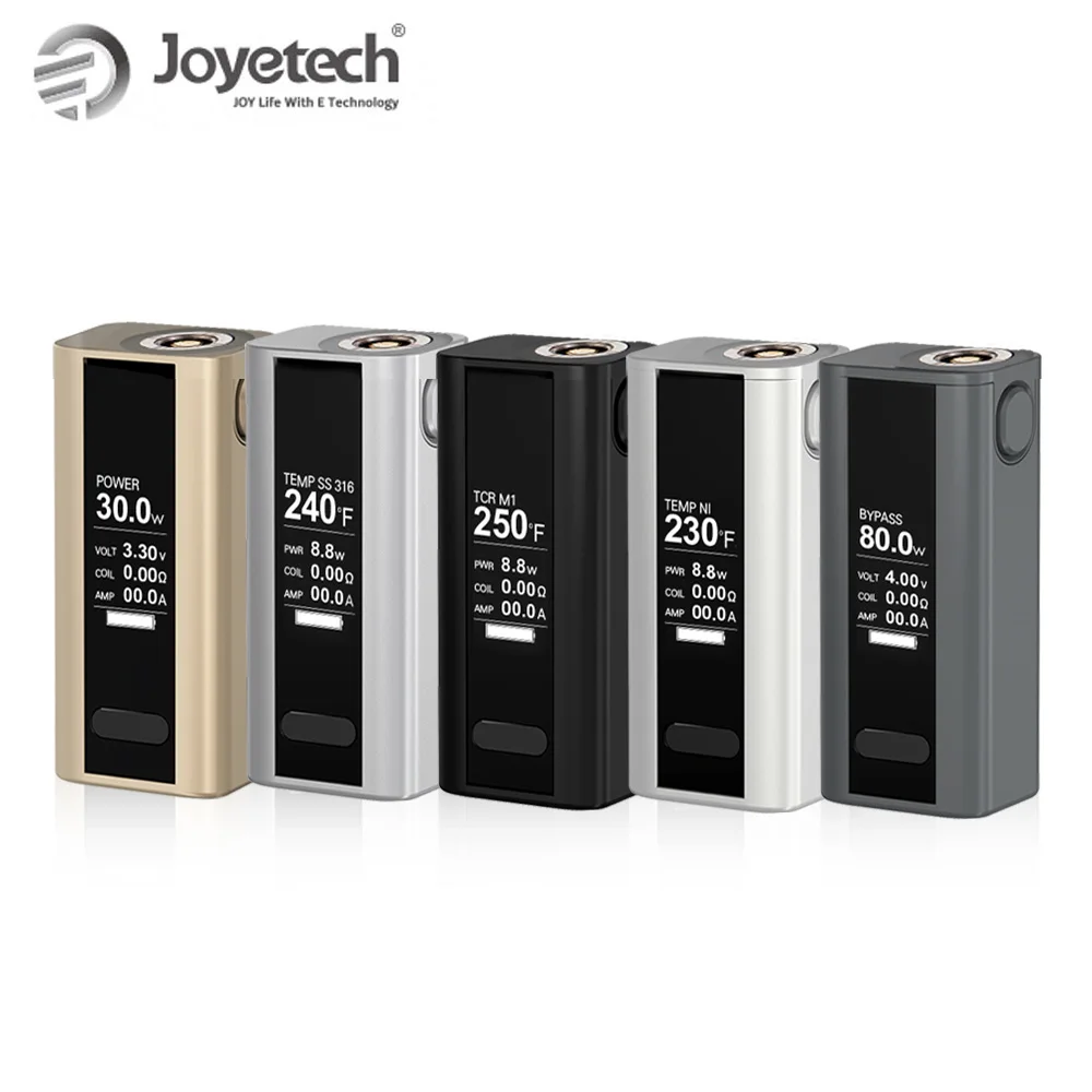 Русский склад Joyetech кубовидной мини батарея Mod 80 Вт max со встроенным 2400 мАч vape электронная сигарета