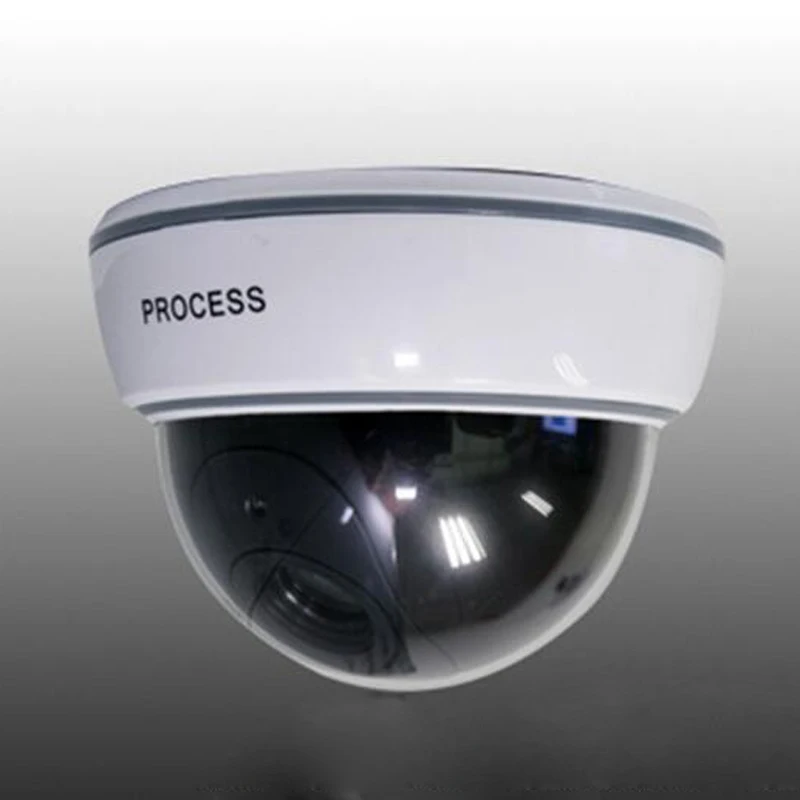 Fake Camera Flicker Blinking LED Indoor Dummy Security Camera CCTV Dome