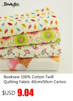 Booksew 5x50 см/шт. Желе рулон полосы обувь из хлопка, с мультяшками животных цветок ткань одеяла Telas Tissu «сделай сам» Лоскутная работа ребенок stofen