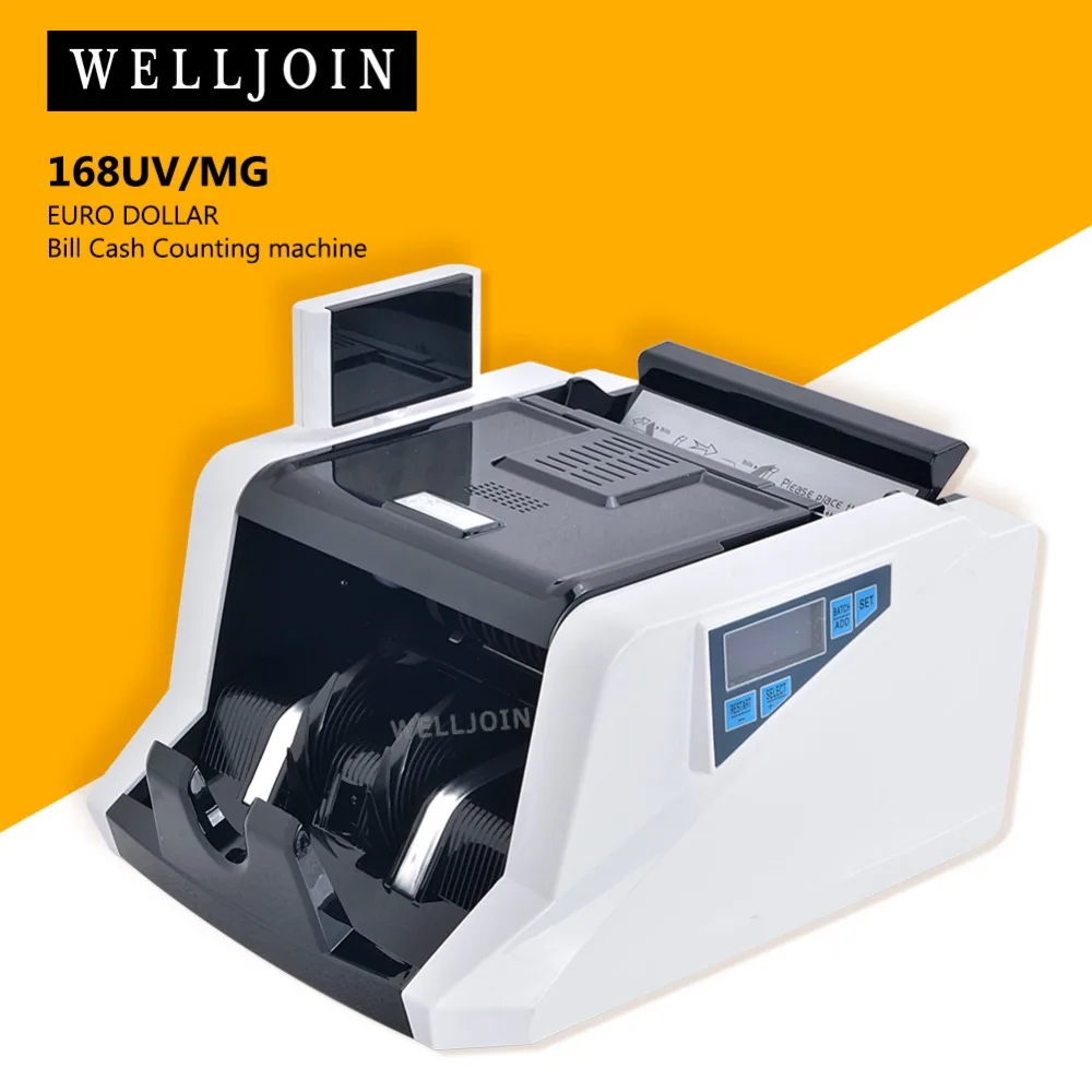 

168UV/MG Digital Display Money Counter EURO Dollar Bill Cash Counting Machine