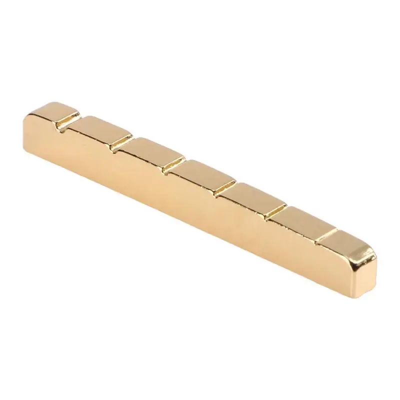

43mm Professional Slotted Brass Metal String Nut for 6-String TL ST Electric Bass Guitar Part Guitar Parts & Accessories