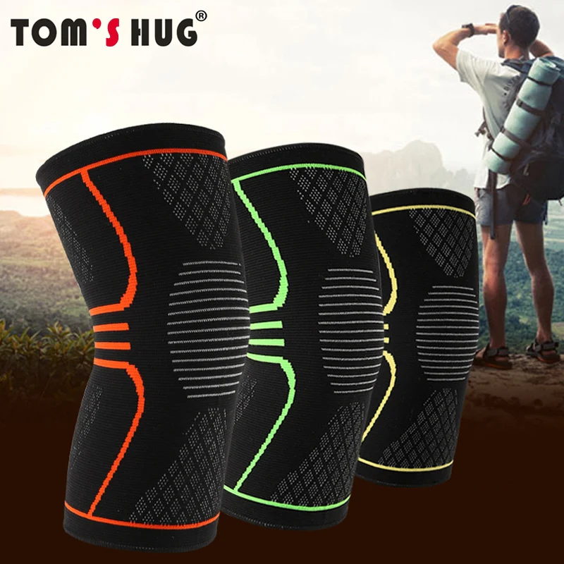 Фирменный спортивный наколенник Tom's Hug защитный рукав наколенники для фитнеса