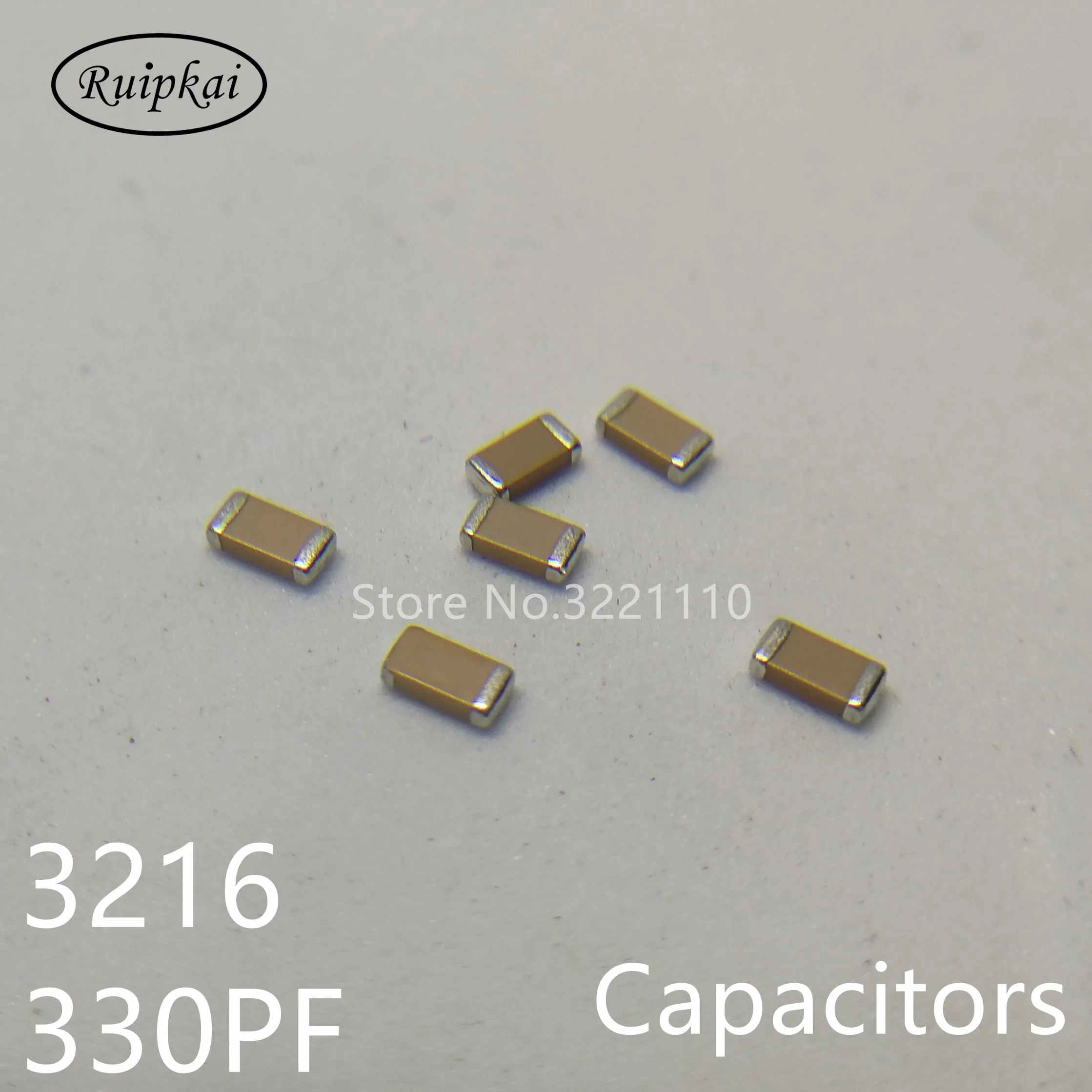 100 шт. 3216 1206 330pf 50 265vsmd толстые Плёнки Многослойные Керамика чип Конденсаторы 330 P В