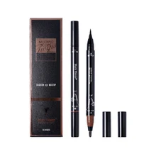 Подводка для глаз с двойной головкой, карандаш для глаз, макияж, 24 часа, длительное водонепроницаемое тонкое жидкое средство для усиления, цветная косметика для подводки глаз, горячая распродажа