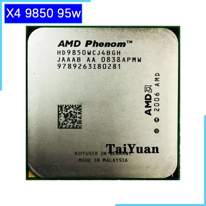 Четырехъядерный процессор AMD Phenom X4 9850 2 5 ГГц 95 Вт HD9850WCJ4BGH/HD985BWCJ4BGH Разъем AM2