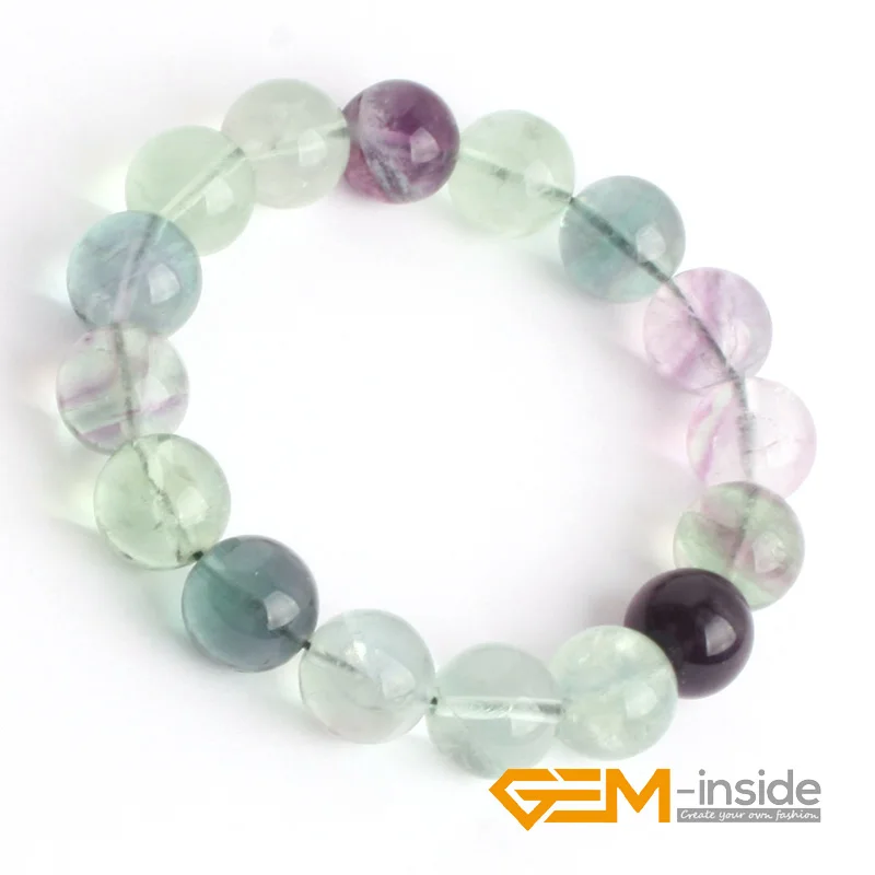 

Fluorite Stone Beads Bracelet :6mm To 14mm Natural Stone Bracelet DIY Jewelry Bracelet Guardian Stone For Aquarius Free Shipping