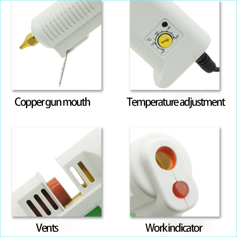110 Вт термоплавкий клеевой пистолет Регулируемый высокотемпературный клеевой пистолет Graft ремонтный инструмент термопистолет AC110-240V для 11 мм клеевой палки