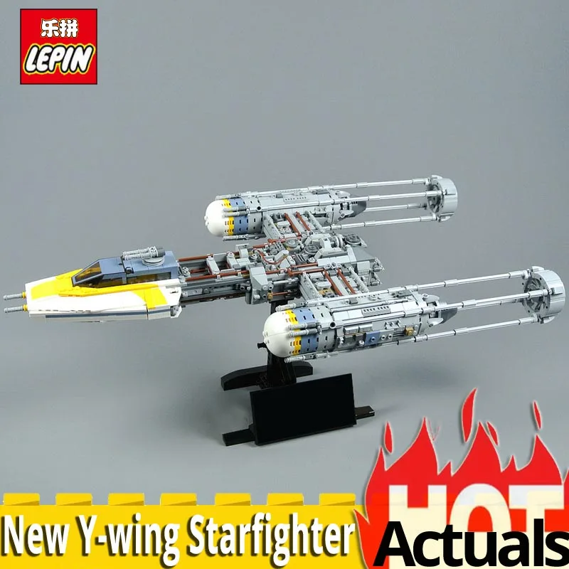 

SY 1106 lepining Star Series Wars The New Y wing Starfighter Model 2000Pcs Building Blocks Bricks Toys For Kids 75181 boys Gifts