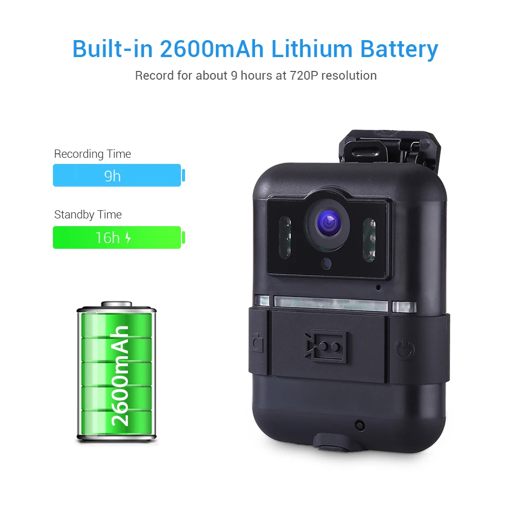  Police Camera BOBLOV IR Night Vision Body Worn Camera Record Video Security Pocket hd Body Camera P