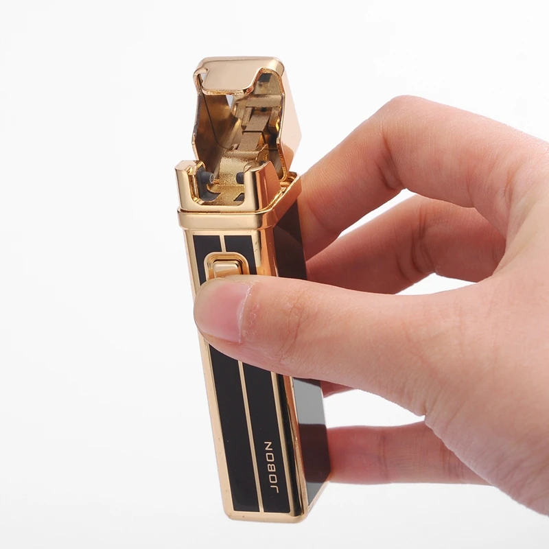 Креативные USB ветрозащитные зажигалки классический металлический штамп зарядка дуга импульсный электронный прикуриватель табачный дым зажигалка