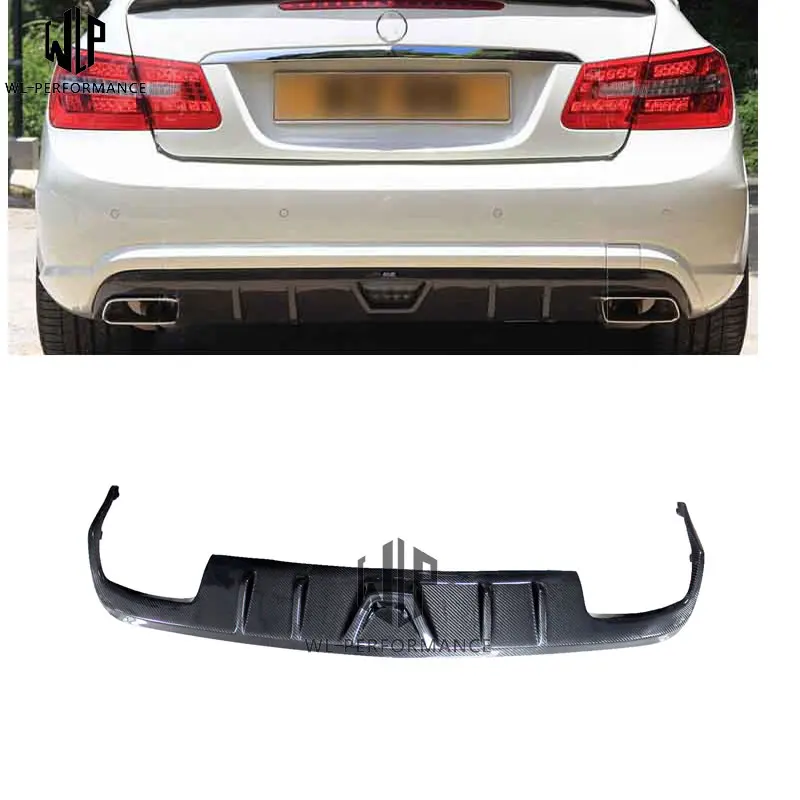 

E Class carbon fiber DM rear bumper Lip rear diffuse spoiler tail lip for Mercedes Benz W207 C207 10-UP Coupe Car styling use