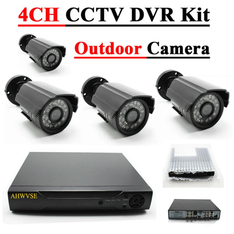 1080N HDMI DVR 1200TVL 720P HD наружная система камер домашней безопасности 4CH CCTV видео наблюдения DVR комплект AHD камера комплект