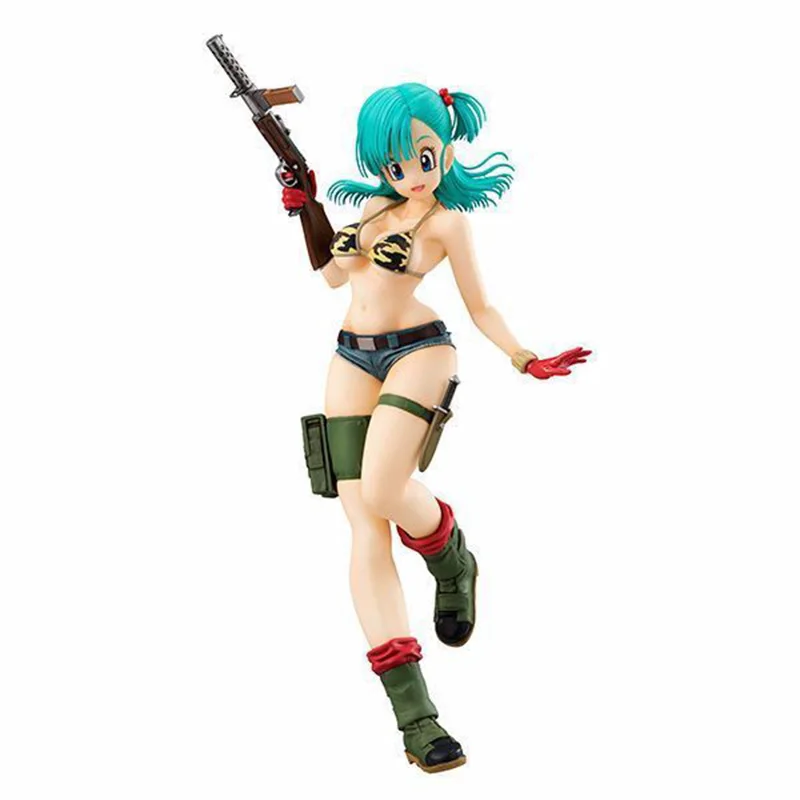 Dragon Ball Bulma Action Figure 18 scale painted figure Dragon Ball Gals Army Ver. Bulma PVC figure Toy Brinquedos Anime