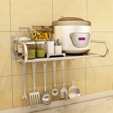 304 нержавеющая сталь настенная микроволновая печь стеллаж Кухня приправа печь стеллаж для хранения LU5155