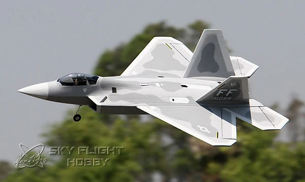 Полет в небе F-22 F22 Raptor 70 мм EPO RC EDF jets LX модель