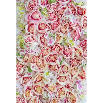 

Custom Vinyl Photography Background For valentine's day Wedding Rose Flower New Fabric Flannel Backdrop For Lover photo studio