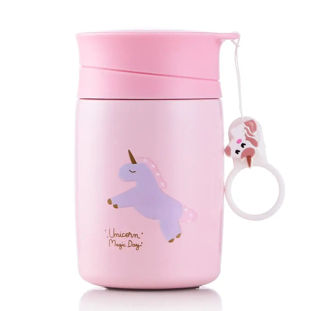 2019 New Fashion Kids Unicorn Thermos Bottle 300ml Girls Portable
