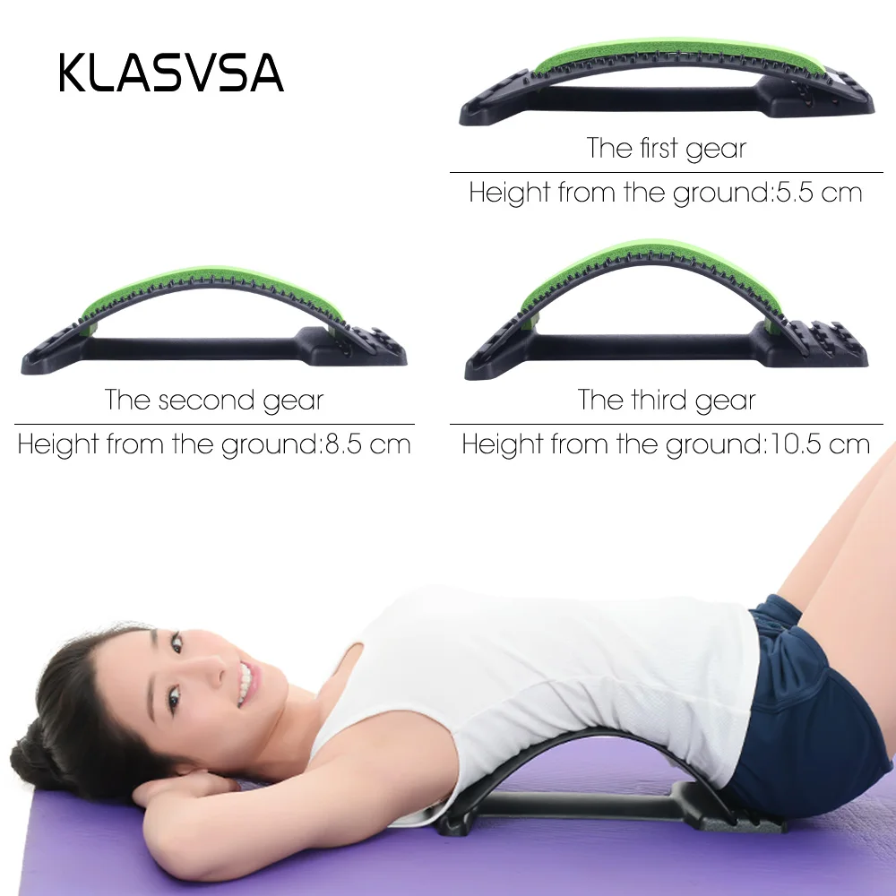 KLASVSA Back Massager Magic Stretcher Equipment Stretcher Relax Mate Lumbar Support Spine Pain Relief Acupuncture Chiropractic KLASVSA Back Massager Magic Stretcher Equipment Stretcher Relax Mate Lumbar Support Spine Pain Relief Acupuncture Chiropractic