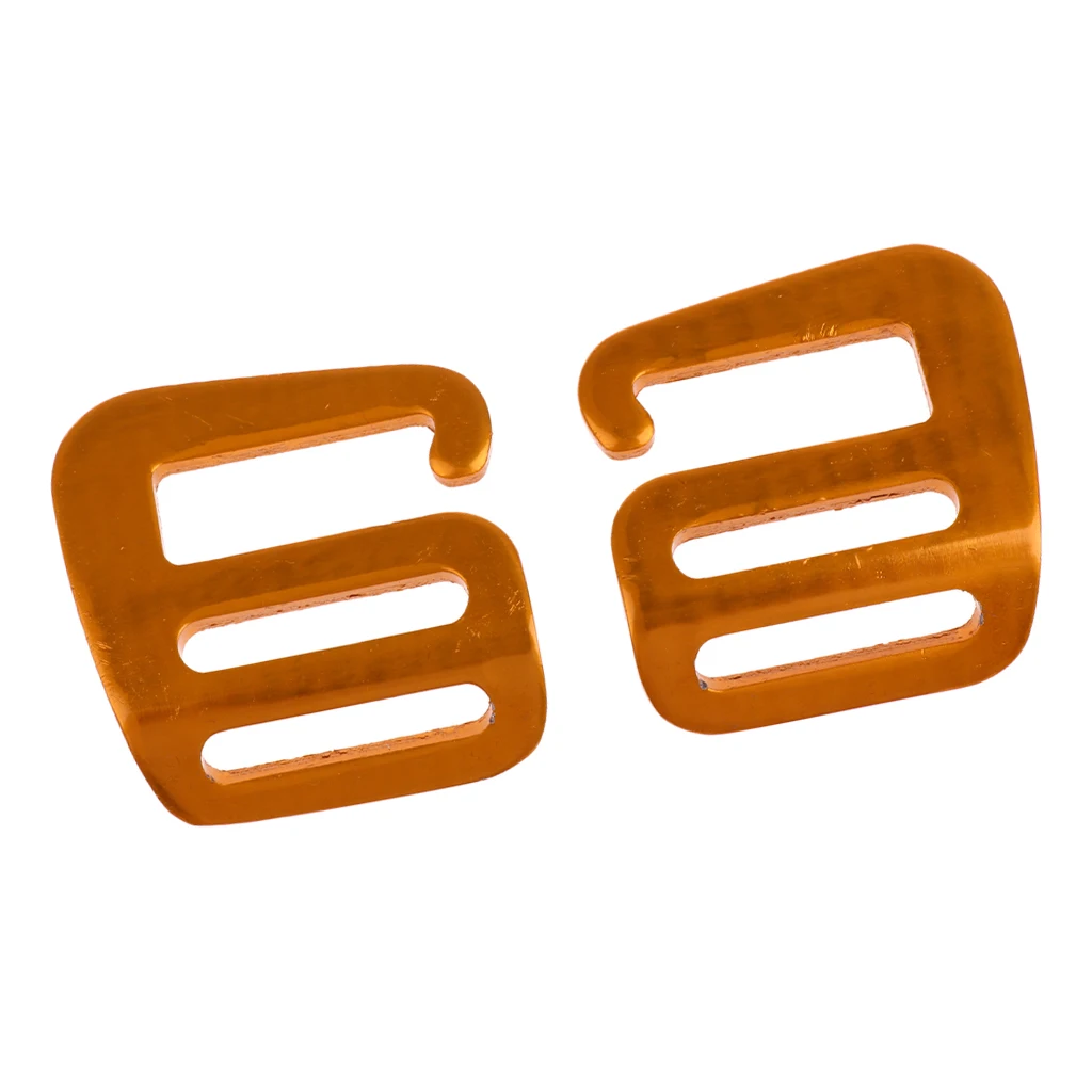 1 Pair Perfeclan Gold Lightweight Hook Webbing Buckle Clip Tactical Aluminum Alloy for Backpack Bag Anti-rust