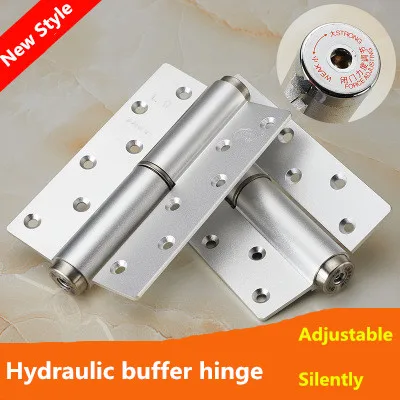 

6" Automatic Shutdown Invisible Door Hinges Closers Buffer Stealth Hydraulic Spring Positioning Slow Down Mute Prevent Collision