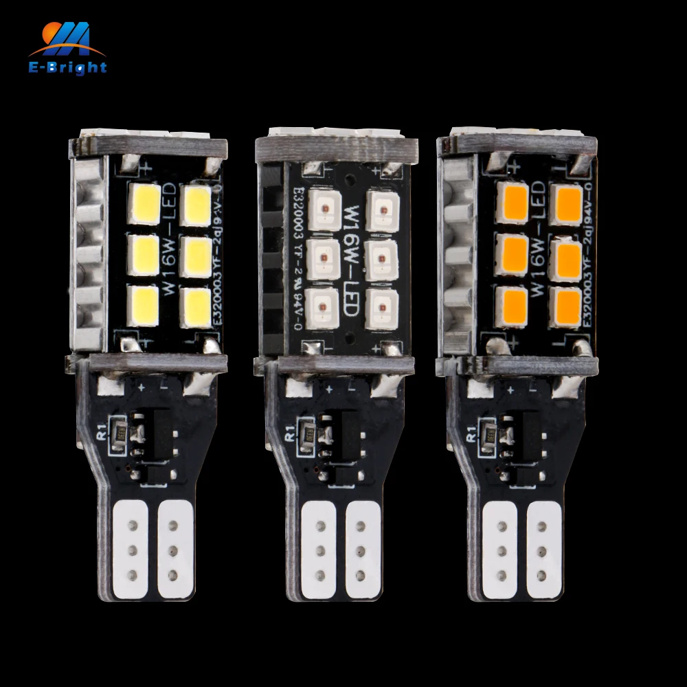 YM E-Bright 10 шт. 12 В DC T15 2835 15 SMD Светодиодные Автомобильные Лампы CANBUS без ошибок