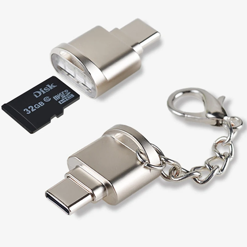 Портативный адаптер USB 3,1 для type-C адаптер USB-type C микро конвертер OTG адаптер с TF SD кард-ридером для samsung xiaomi