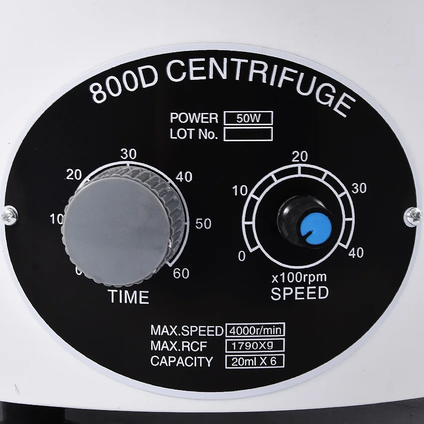 1 шт. Новое поступление 800D электрическая центрифуга для медицинской лаборатории лабораторная Центрифуга 110 В/220 В 4000 об/мин с 6*20 мл