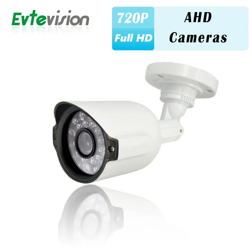 

Evtevision 720P AHD Camera IR Bullet HD 2.8MM Fixed Lens 1.0MP Security Camera 24pcs LED 20M Night vision CCTV Surveillance