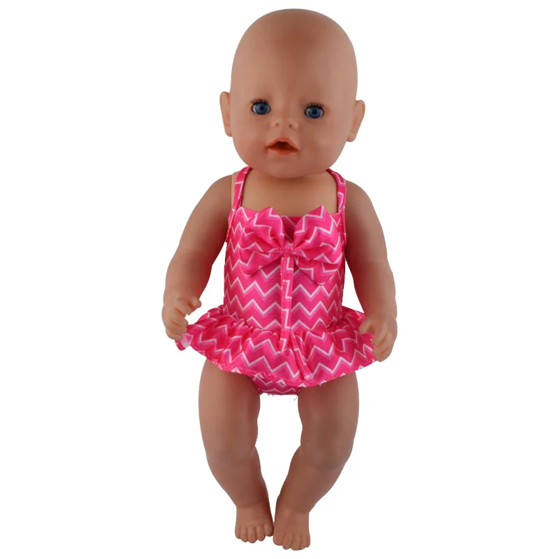 1 пара бикини для куклы одежда подходит 43 см детская кукла одежда и аксессуары детский лучший подарок на день рождения - Цвет: Черный