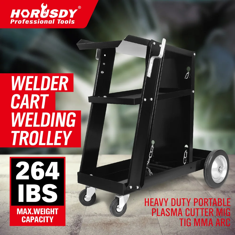 

New Welding Cart Trolley Welder Storage Bench Mig Tig Arc MMA Plasma Cutter