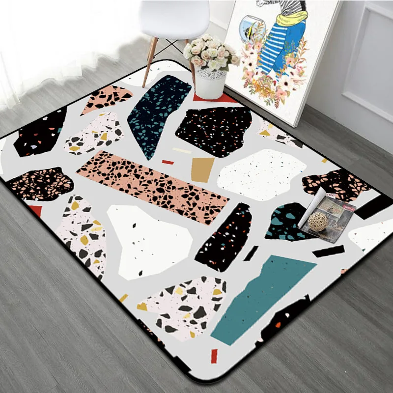 Nordic лоскуток Pinted прямоугольник детская комната Bay ползать играть мат Спальня Home Decor коврики коврик ковры для Гостиная