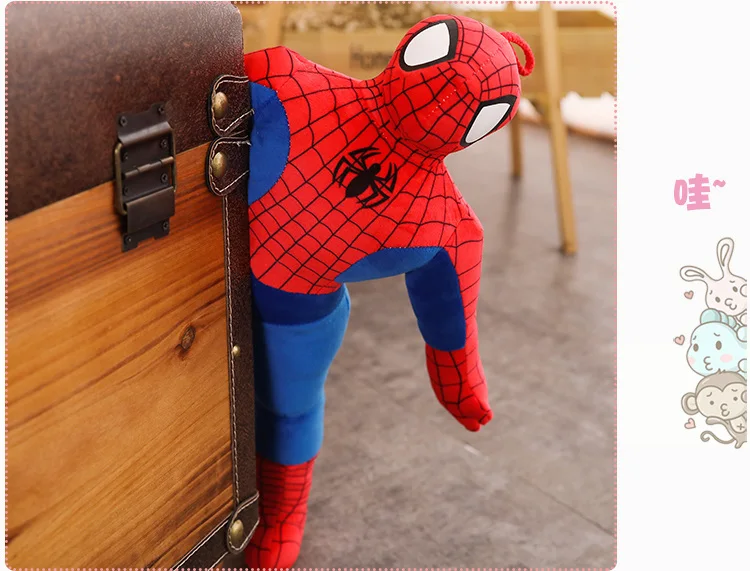 50-100 см Marvel Человек-паук Мягкие плюшевые игрушки набивные аниме Рисунок фильм о супергероях ТВ кукла подушка для детей подарок на день рождения