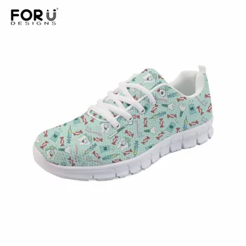 

FORUDESIGNS Womens Platform Sneakers Dental Doctor Print Teenager Girls Casual Breathable Comfortable Shoes Zapatos de mujer