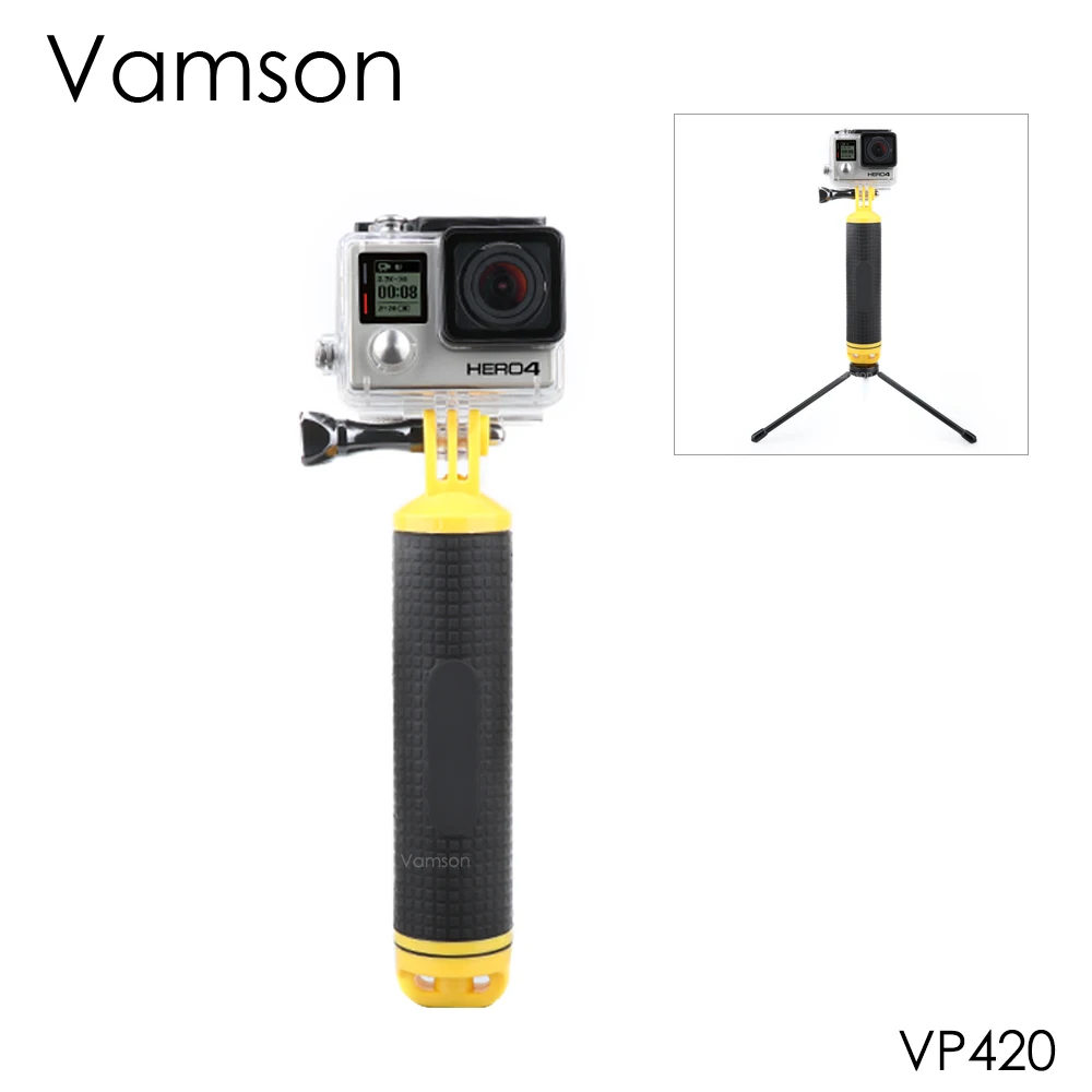 

Vamson for go pro Hero7 6 5 Black Waterproof Floating Hand Grip Water Sport for DJI OSMO Action for Xiaomi Yi 4K VP418