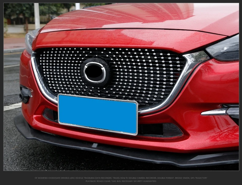 ABS сотовый лак, который выпекает передний гоночный гриль подходит для Mazda AXELA Mazda 3